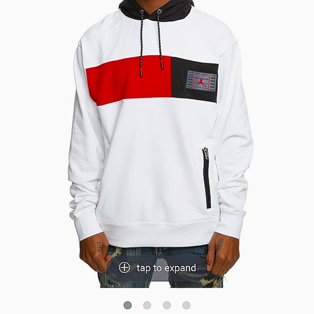 Jordan Red and Black Sweatshirt Hoodie